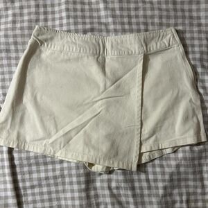 Women's Cream and Yellow Skirt